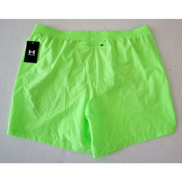 Under Armour 1374278 752 Men's Sz 2XL Yellow/Green UA Run Up The Pace 7" Shorts - Picture 2 of 8